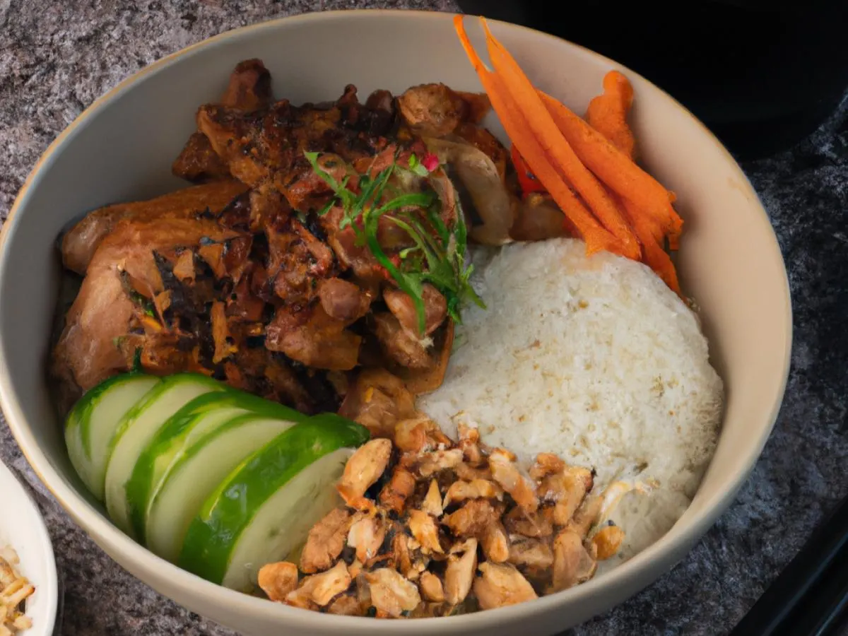 Dual Protein - Lemongrass Chicken & Grilled Beef Rice Bowl Dual Protein - Lemongrass Chicken & Grilled Beef Rice Bowl