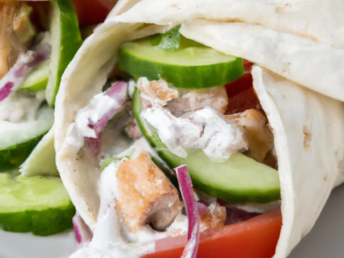 Chicken Gyro Wrap Chicken Gyro Wrap