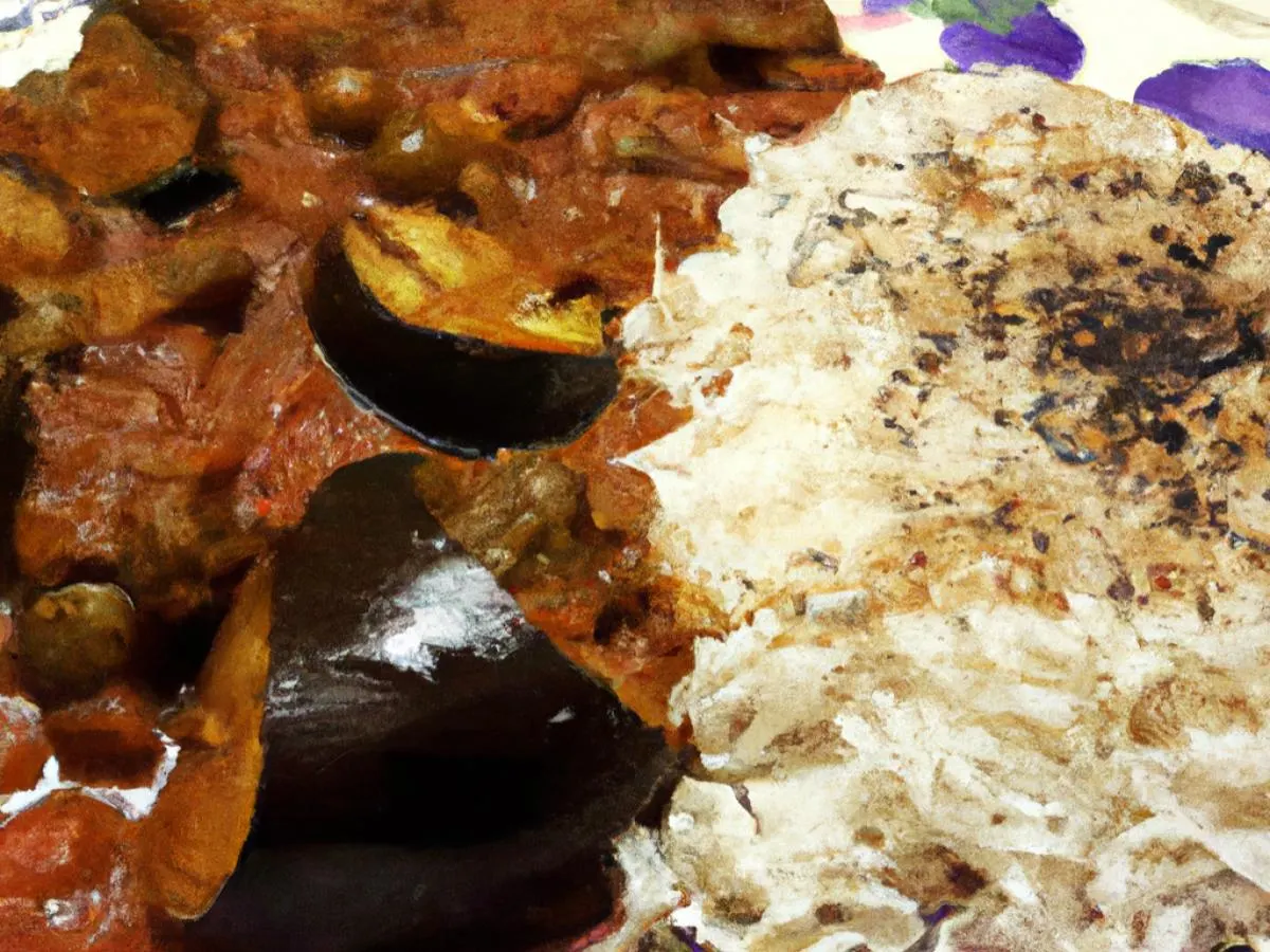 Bagara Beigan, Pulav Rice & Channa Masala [16oz]