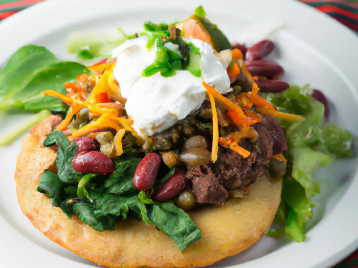 Sope Picadillo "salad" Sope Picadillo "salad"