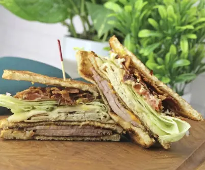 Club Sandwich on White Bread Club Sandwich on White Bread