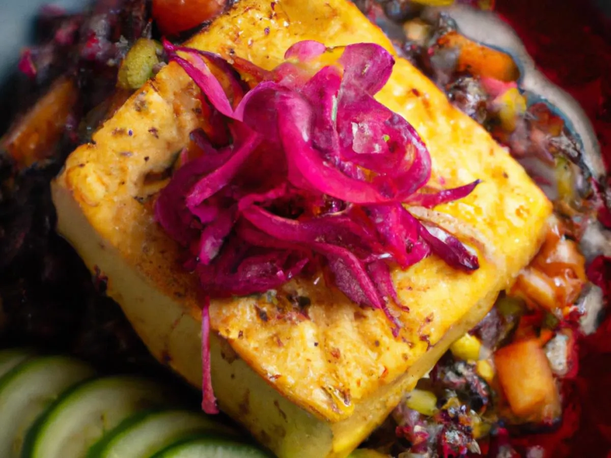 Fried Tofu Purple Rice Bowl (3 Toppings) Fried Tofu Purple Rice Bowl (3 Toppings)