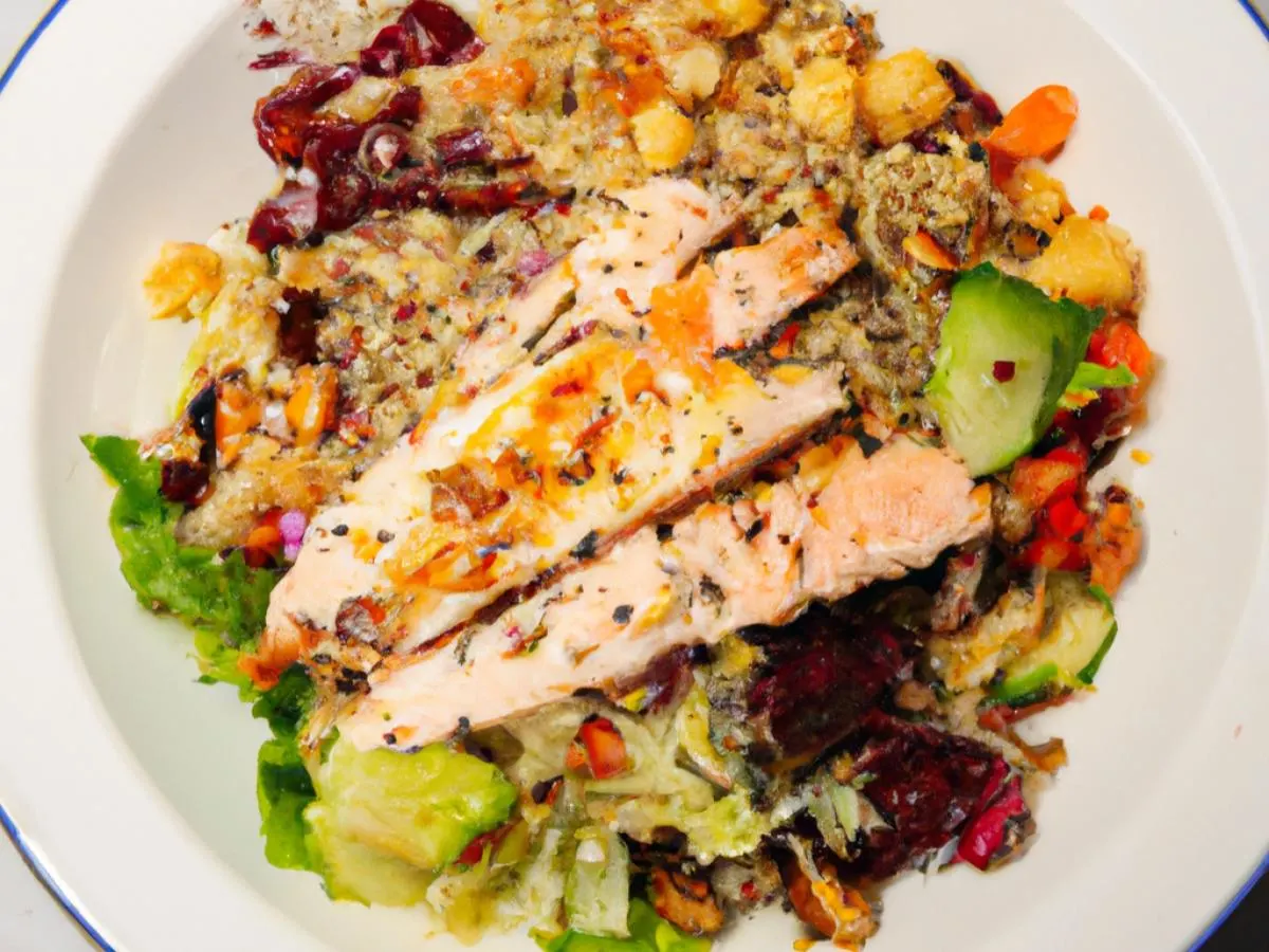 American Salad with Salmon American Salad with Salmon
