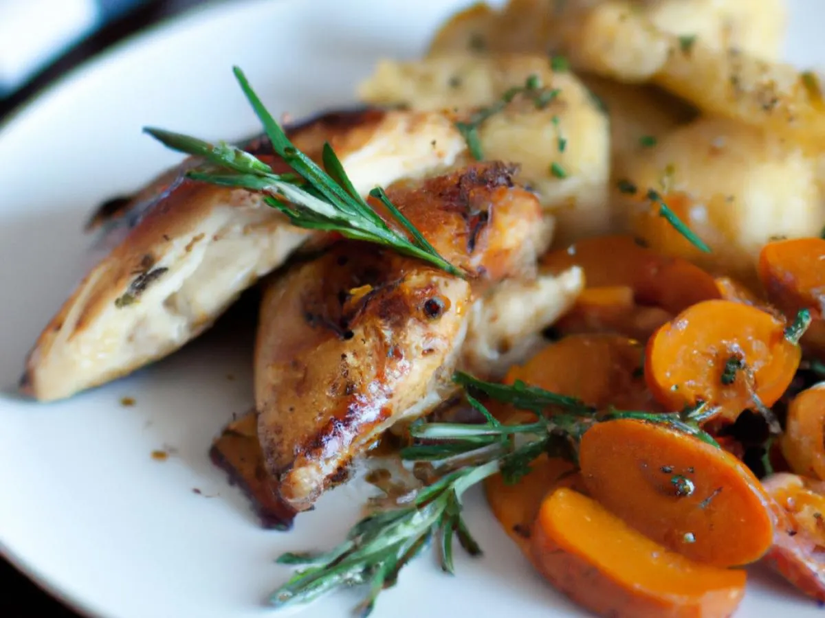 Provencal Style Chicken Served with Crushed Cajun Potato & Roasted Carrots Provencal Style Chicken Served with Crushed Cajun Potato & Roasted Carrots