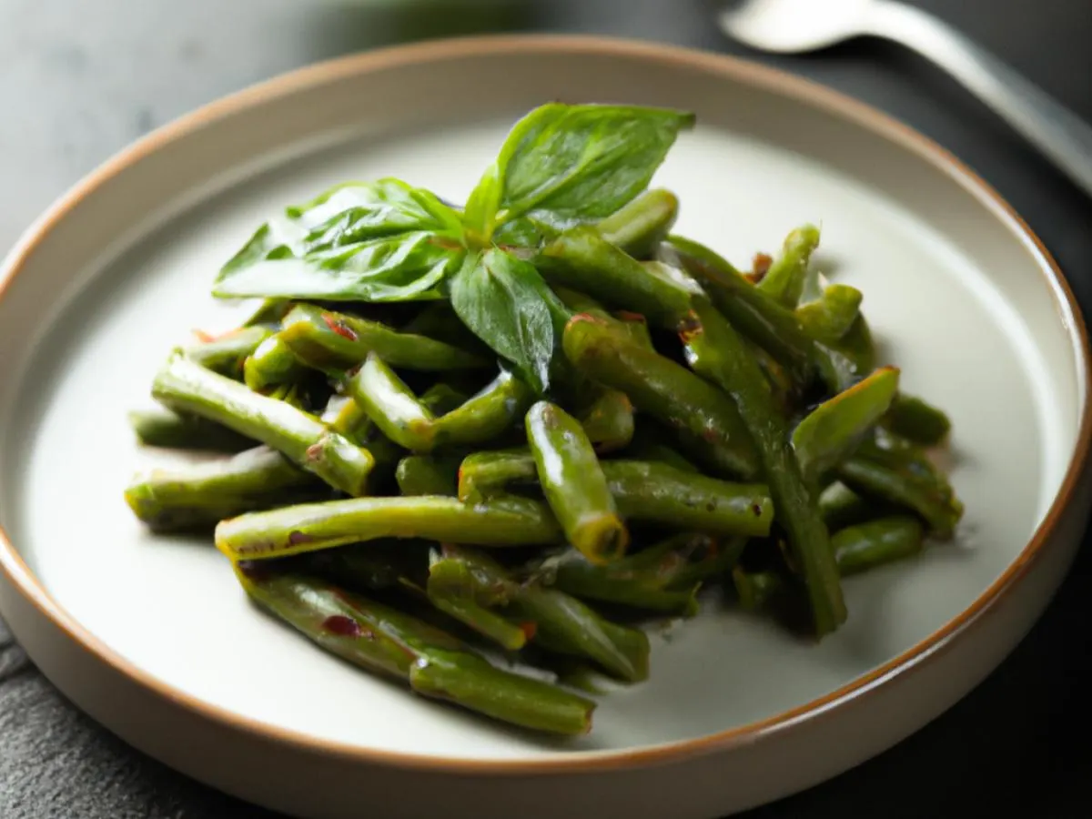Sautéed Green Beans with Fresh Basil Sautéed Green Beans with Fresh Basil