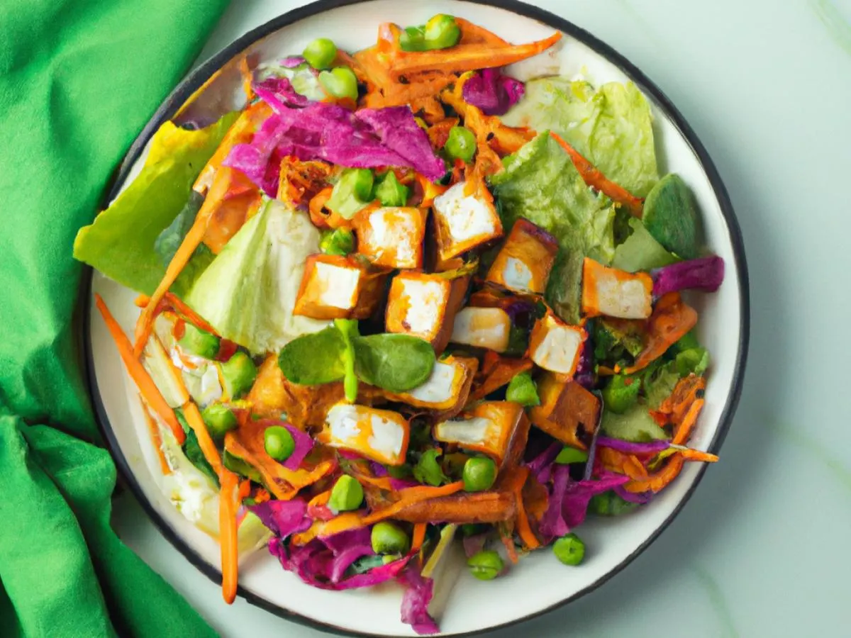 Paneer Tikka Kebab Entree Salad Paneer Tikka Kebab Entree Salad