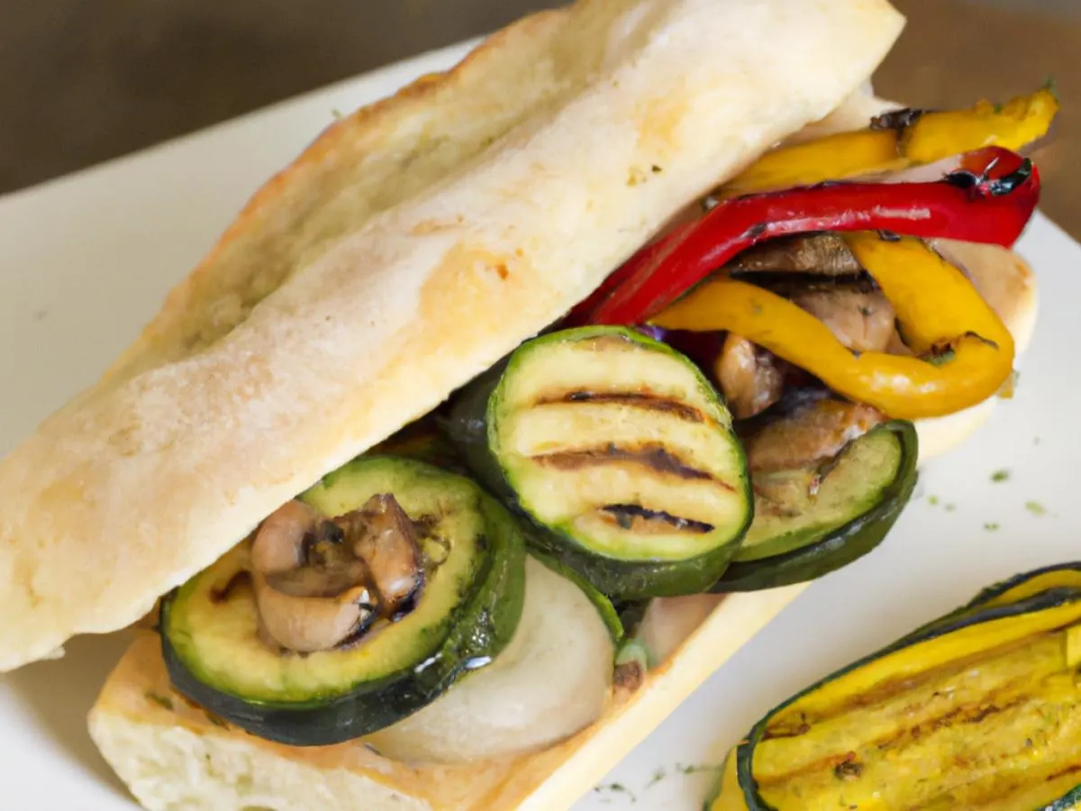 Vegan Grilled Veggie Sandwich Vegan Grilled Veggie Sandwich