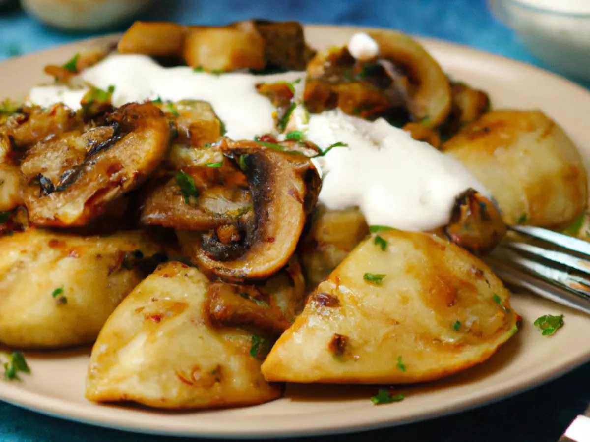 Vegan Potato and Mushroom Pierogies Vegan Potato and Mushroom Pierogies