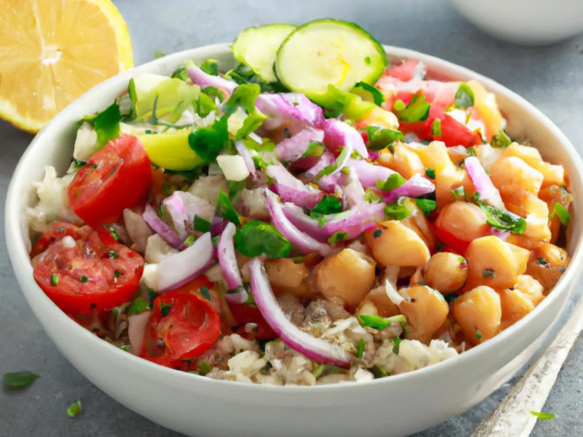 Chickpea Poke Salad (Vegan)
