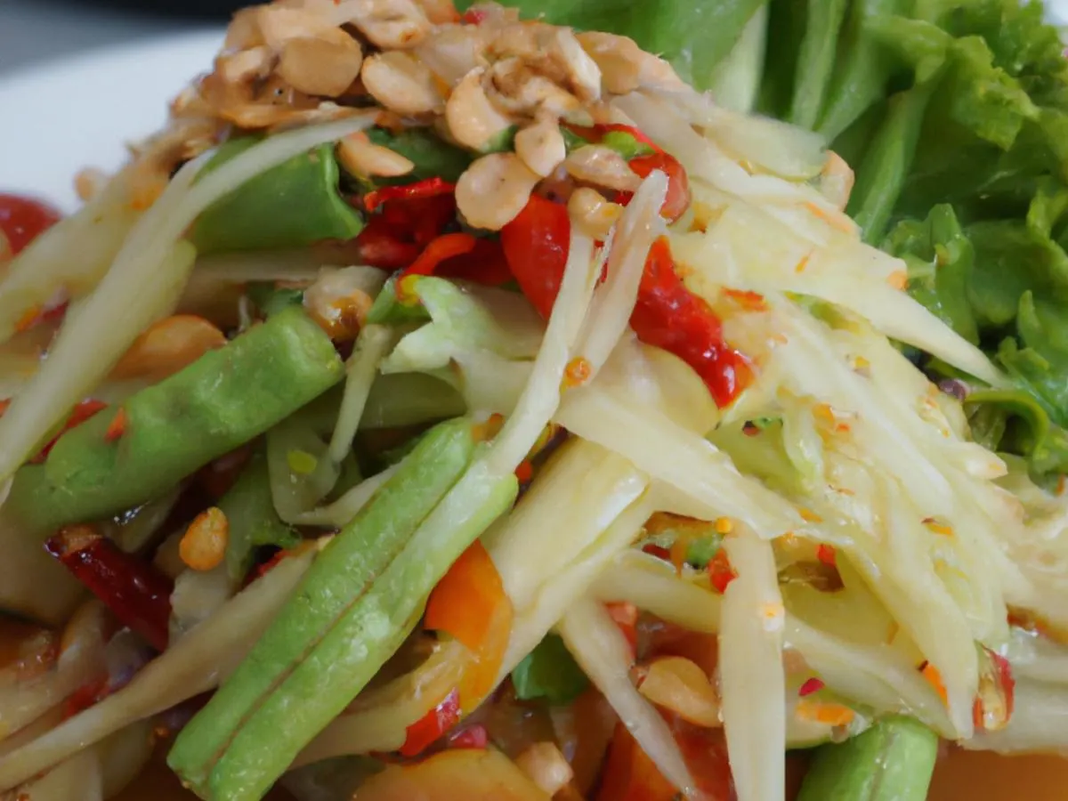 Small Thai Papaya Salad Small Thai Papaya Salad
