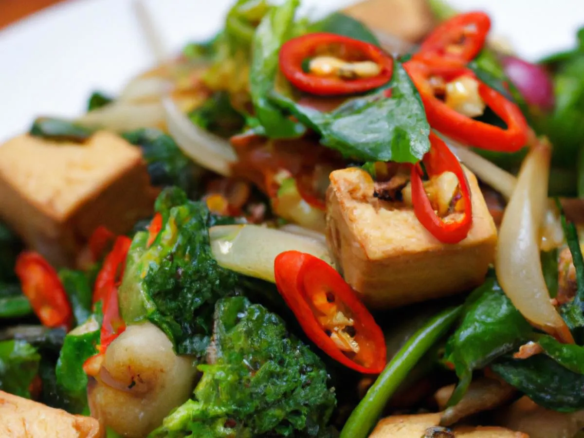 Small Spicy Basil with Fried Tofu Small Spicy Basil with Fried Tofu
