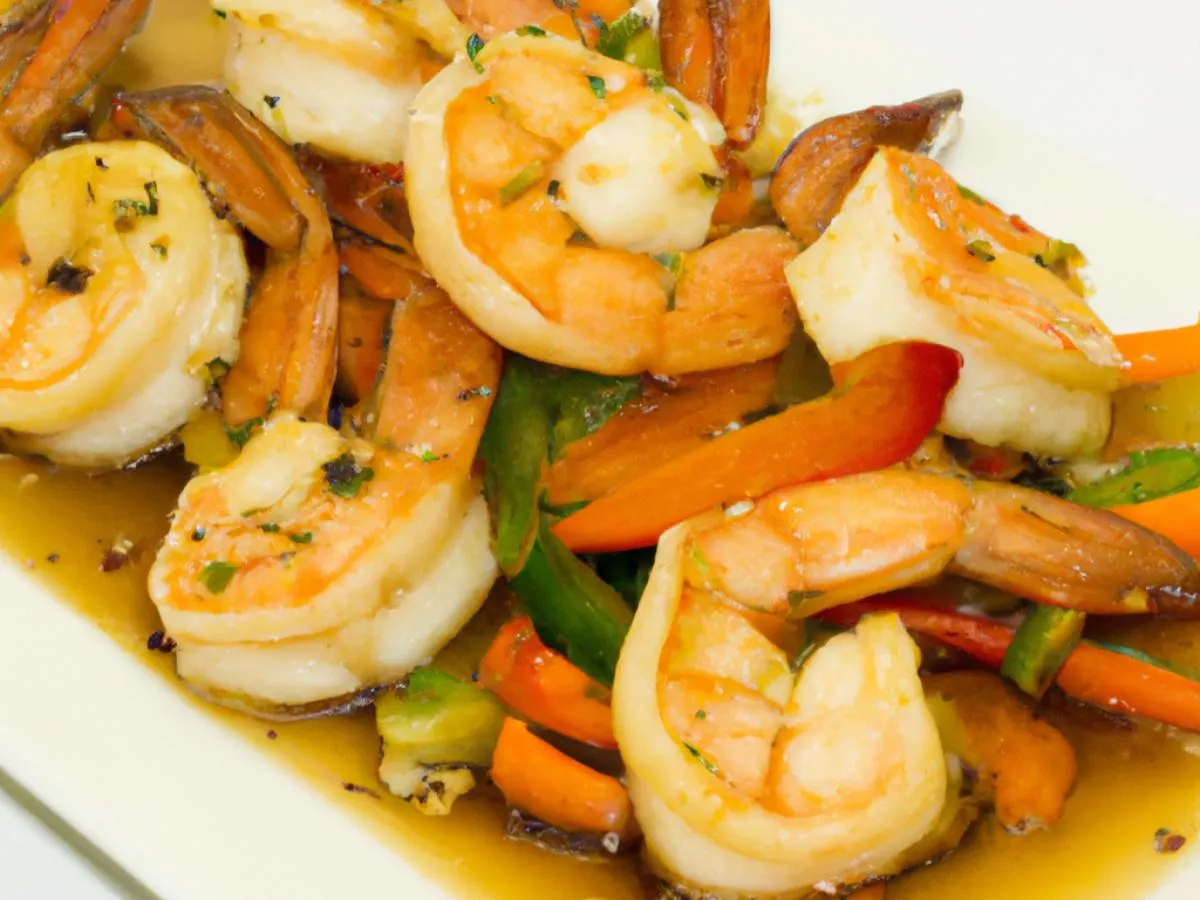 Small Shrimp with Healthy Ginger Sauce Small Shrimp with Healthy Ginger Sauce