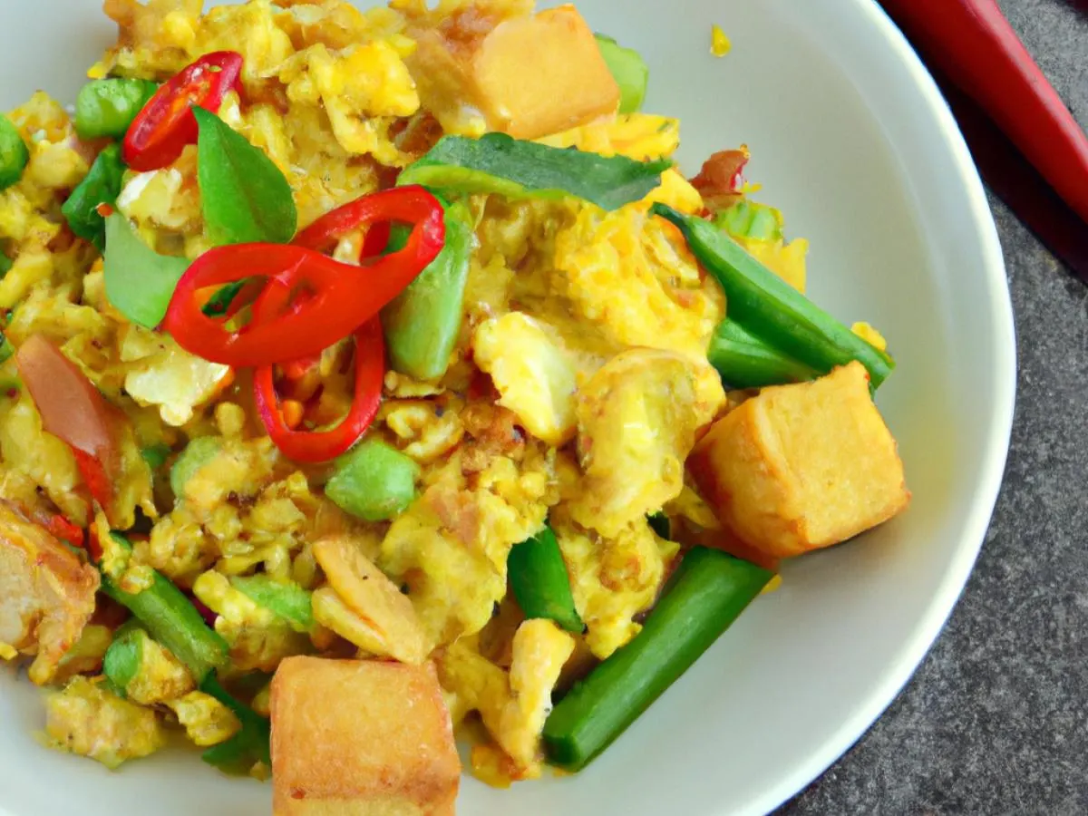 Small Sriracha Fried Rice with Fried Tofu Small Sriracha Fried Rice with Fried Tofu