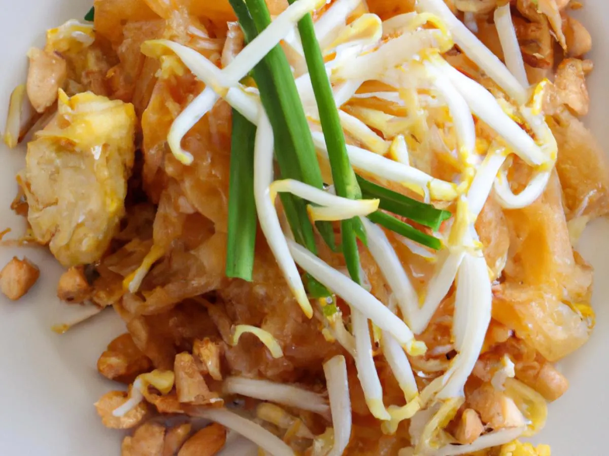 Small Pad Thai Noodle with Chicken Small Pad Thai Noodle with Chicken