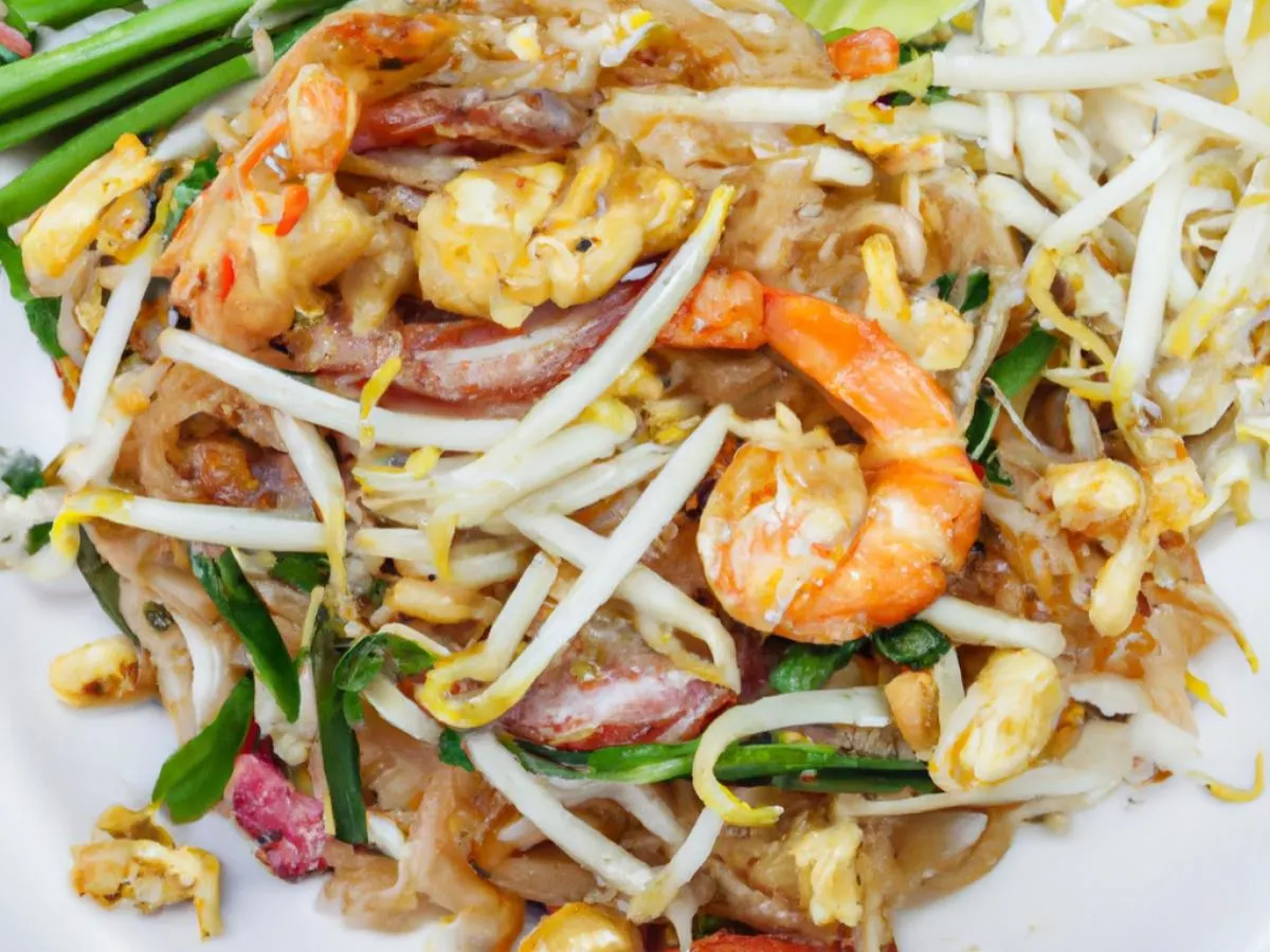 Small Pad Thai Noodle with Mixed Seafood (Squid, Shrimp and Mussels) Small Pad Thai Noodle with Mixed Seafood (Squid, Shrimp and Mussels)