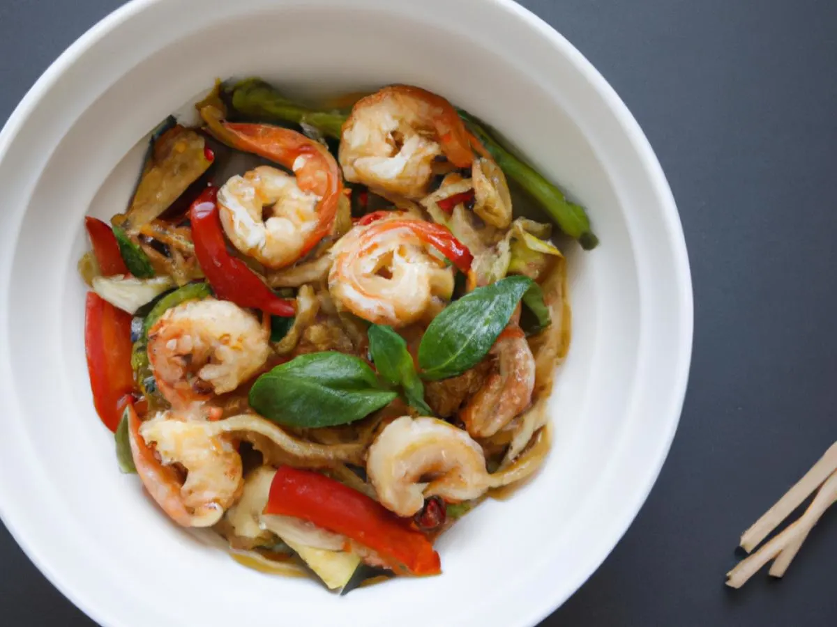 Small Spicy Drunken Udon Noodle with Shrimp Small Spicy Drunken Udon Noodle with Shrimp