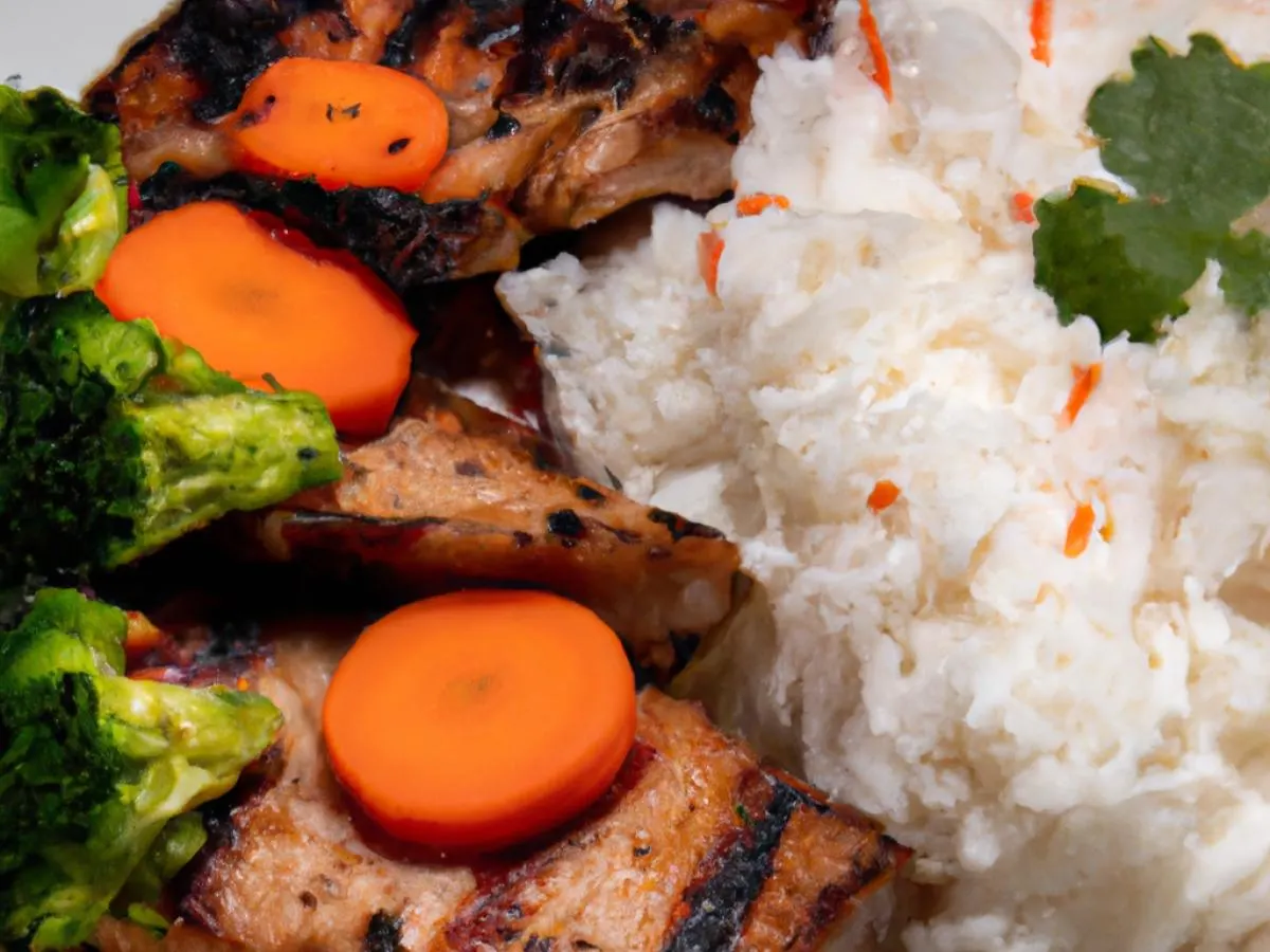 Small Grilled Pork Chop with Jasmine Rice Small Grilled Pork Chop with Jasmine Rice
