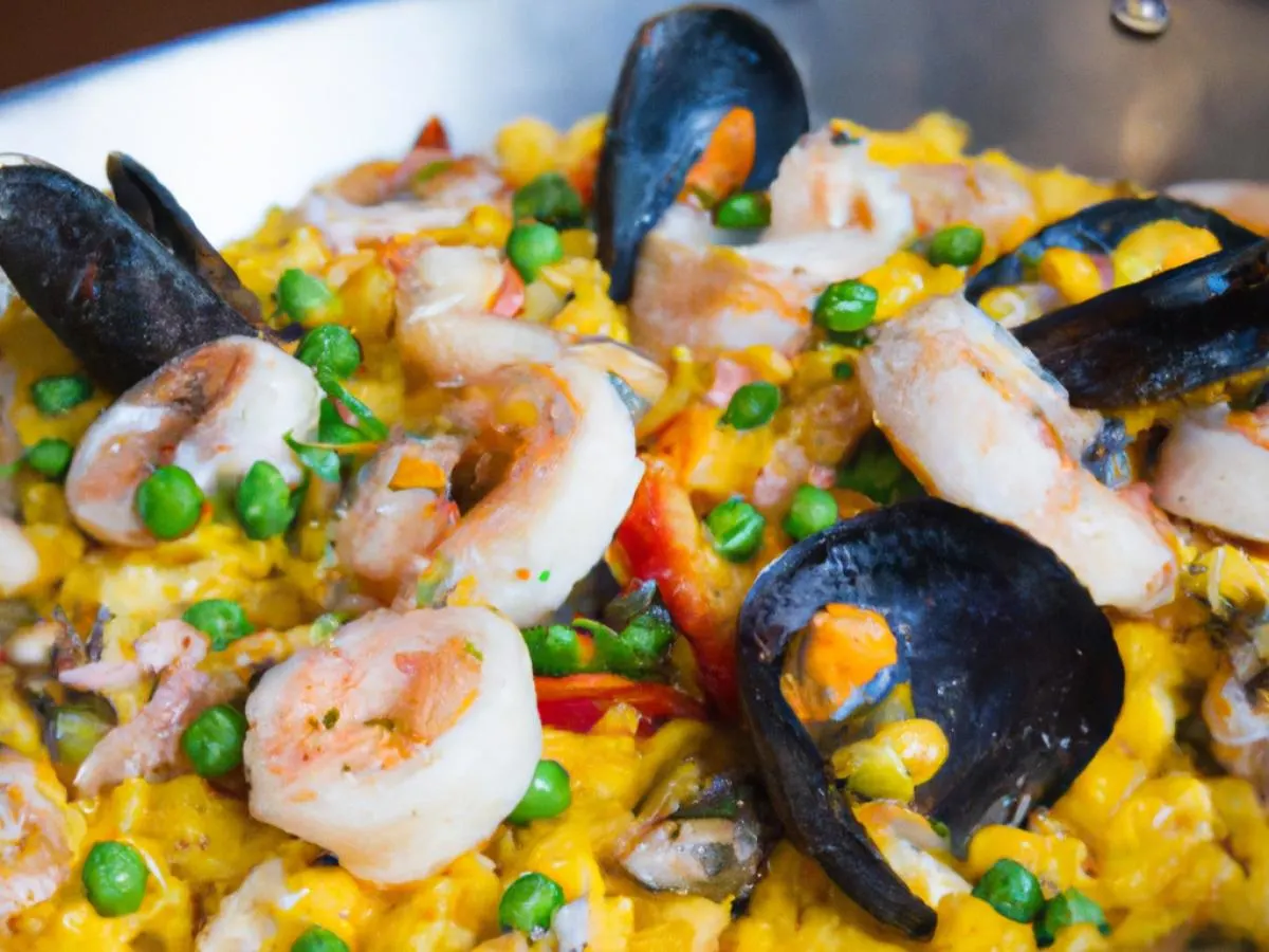 Small Deluxe Paella Seafood Small Deluxe Paella Seafood