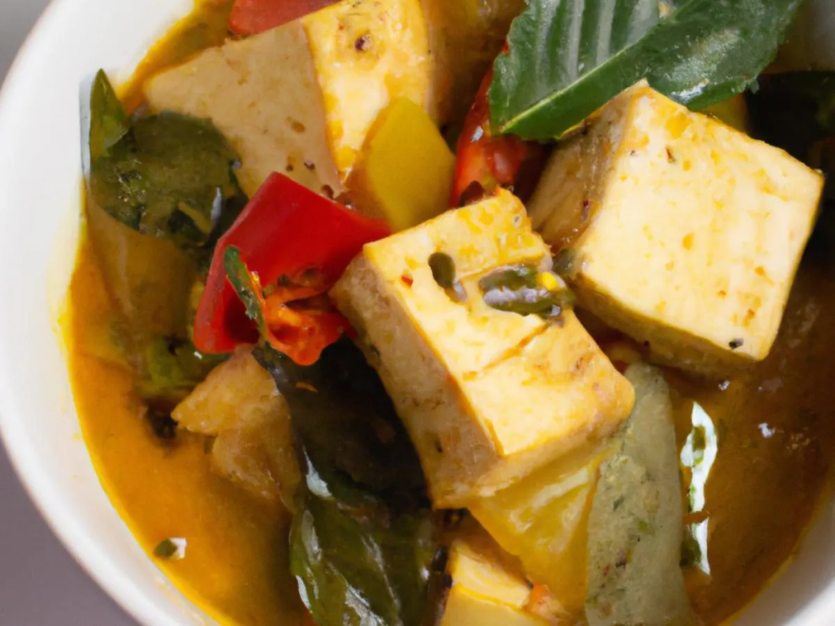 Small Red Curry with Tofu Small Red Curry with Tofu