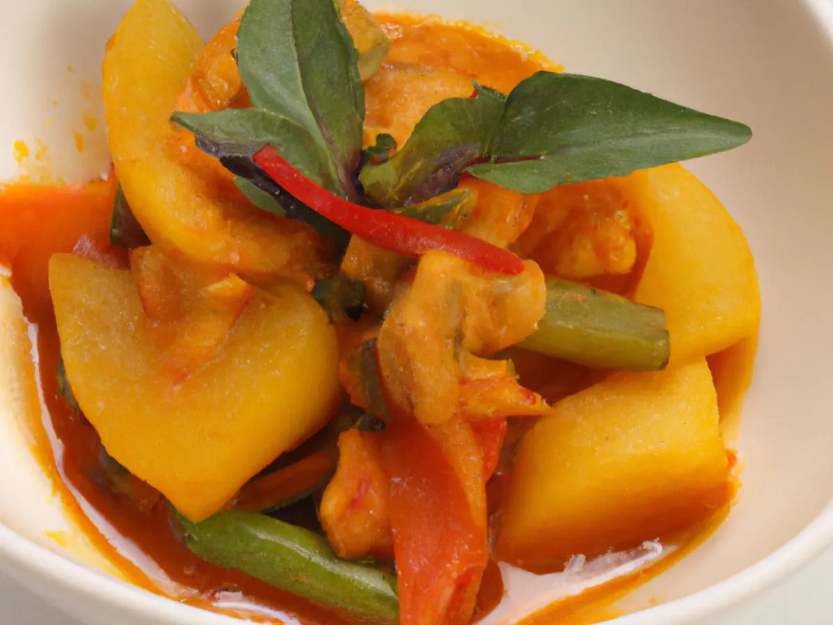 Small Red Curry with Mixed Vegetables Small Red Curry with Mixed Vegetables