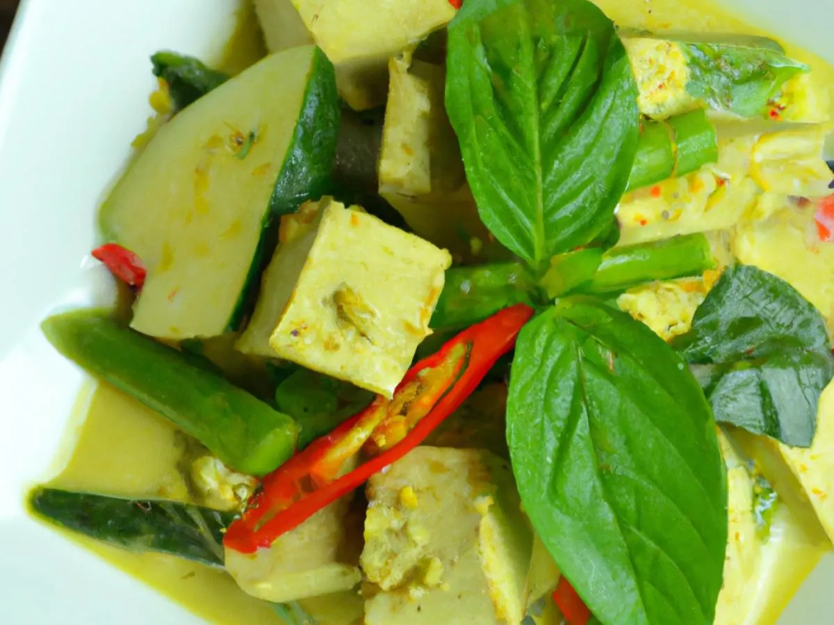Small Green Curry with Tofu Small Green Curry with Tofu