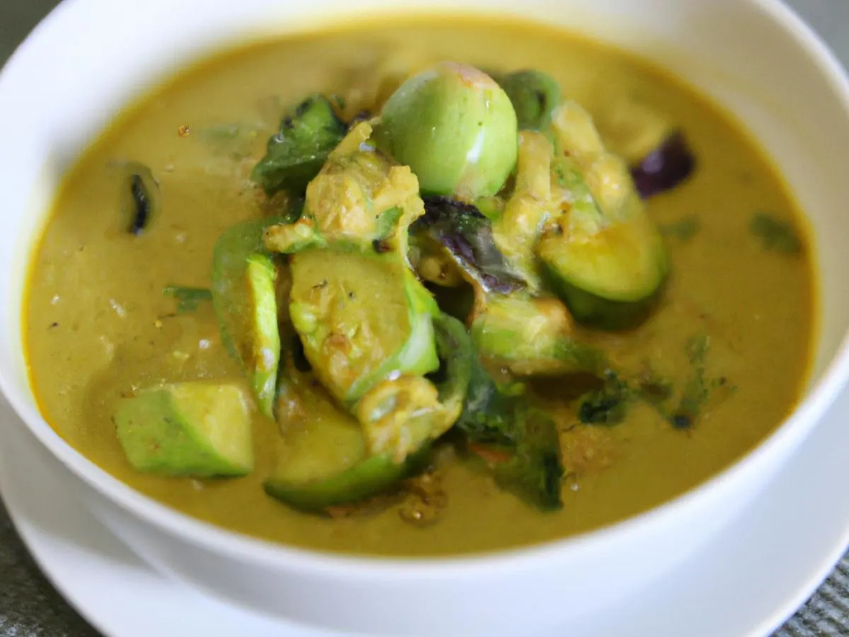 Small Green Curry with Mixed Vegetables Small Green Curry with Mixed Vegetables