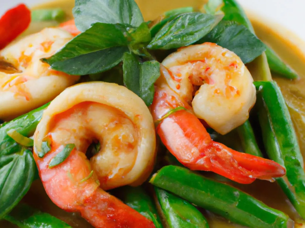 Small Green Curry with Shrimp Small Green Curry with Shrimp