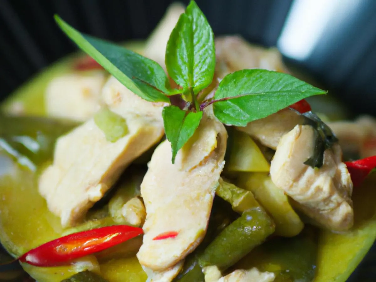 Small Green Curry with Chicken Small Green Curry with Chicken