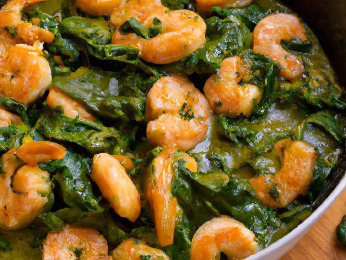 Shrimp Saag Shrimp Saag