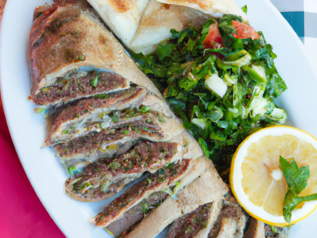 Steak Shawarma with Tabouli Salad and Baklava Steak Shawarma with Tabouli Salad and Baklava