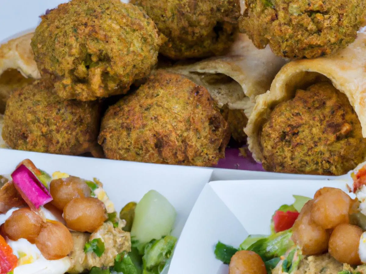 Falafel with Chickpea Salad and Baklava Falafel with Chickpea Salad and Baklava