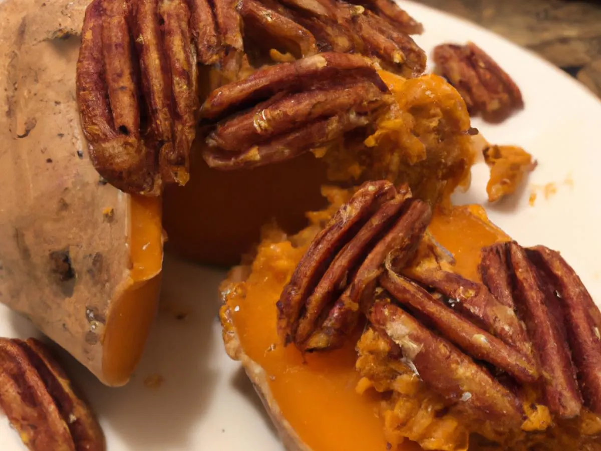 Smoked Sweet Potato with Pecan Butter