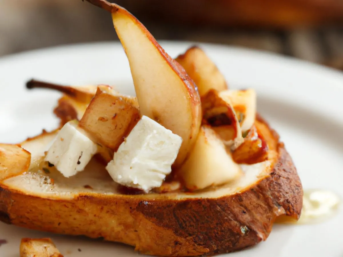 Brie and Pear Crostini Brie and Pear Crostini