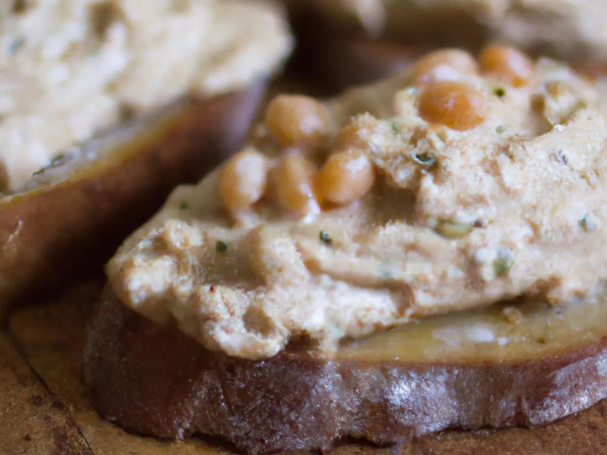 White Bean Hummus Crostini White Bean Hummus Crostini