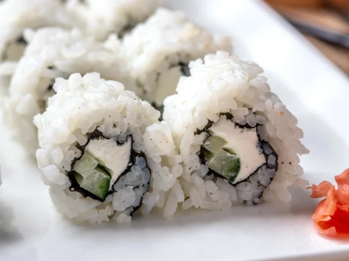 Cucumber, Shizo, Cream Cheese Roll Cucumber, Shizo, Cream Cheese Roll