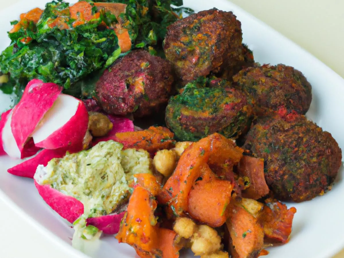 Greens with Falafel Greens with Falafel
