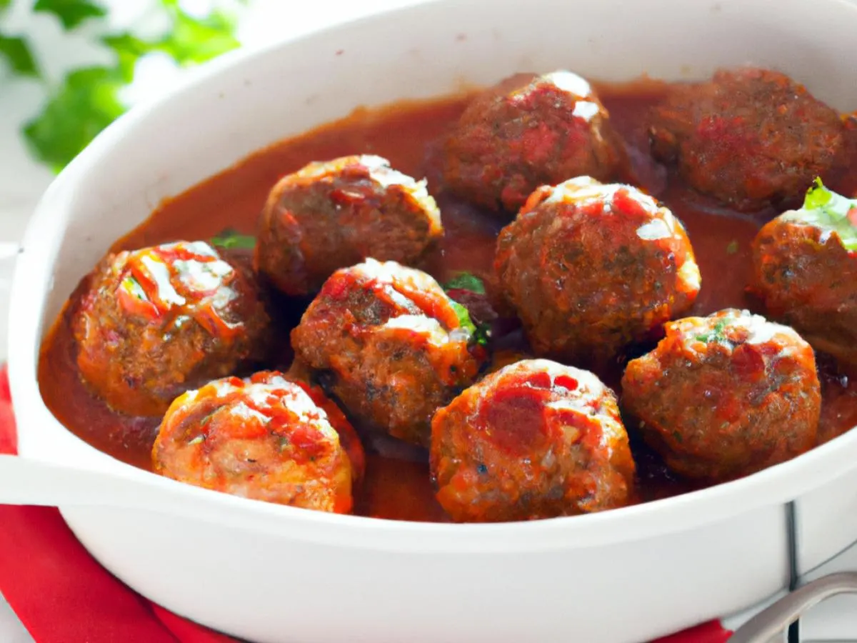 Beef Meatballs with Marinara Sauce Beef Meatballs with Marinara Sauce
