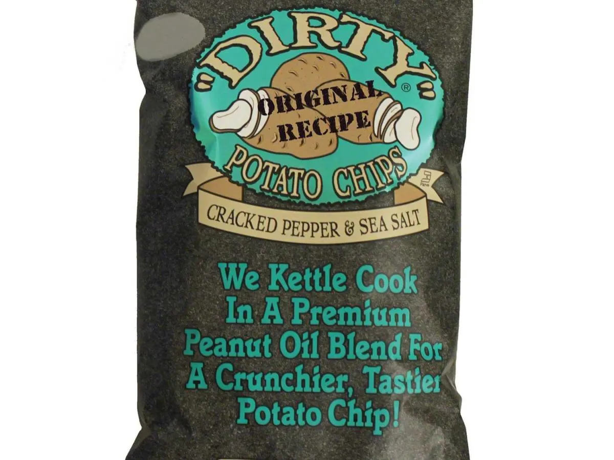 Cracked Pepper and Sea Salt Dirty Kettle Style Potato Chips Cracked Pepper and Sea Salt Dirty Kettle Style Potato Chips