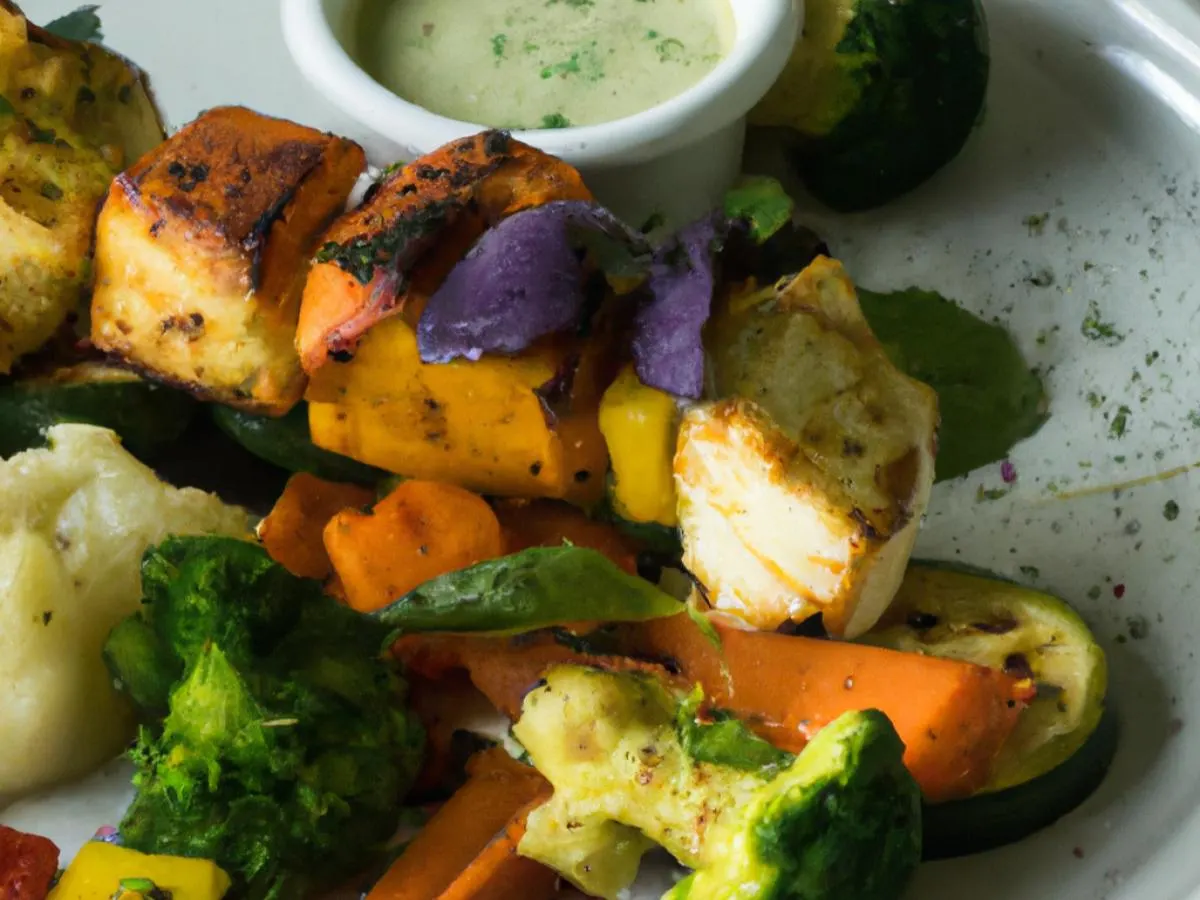 Paneer with Roasted Vegetables Paneer with Roasted Vegetables