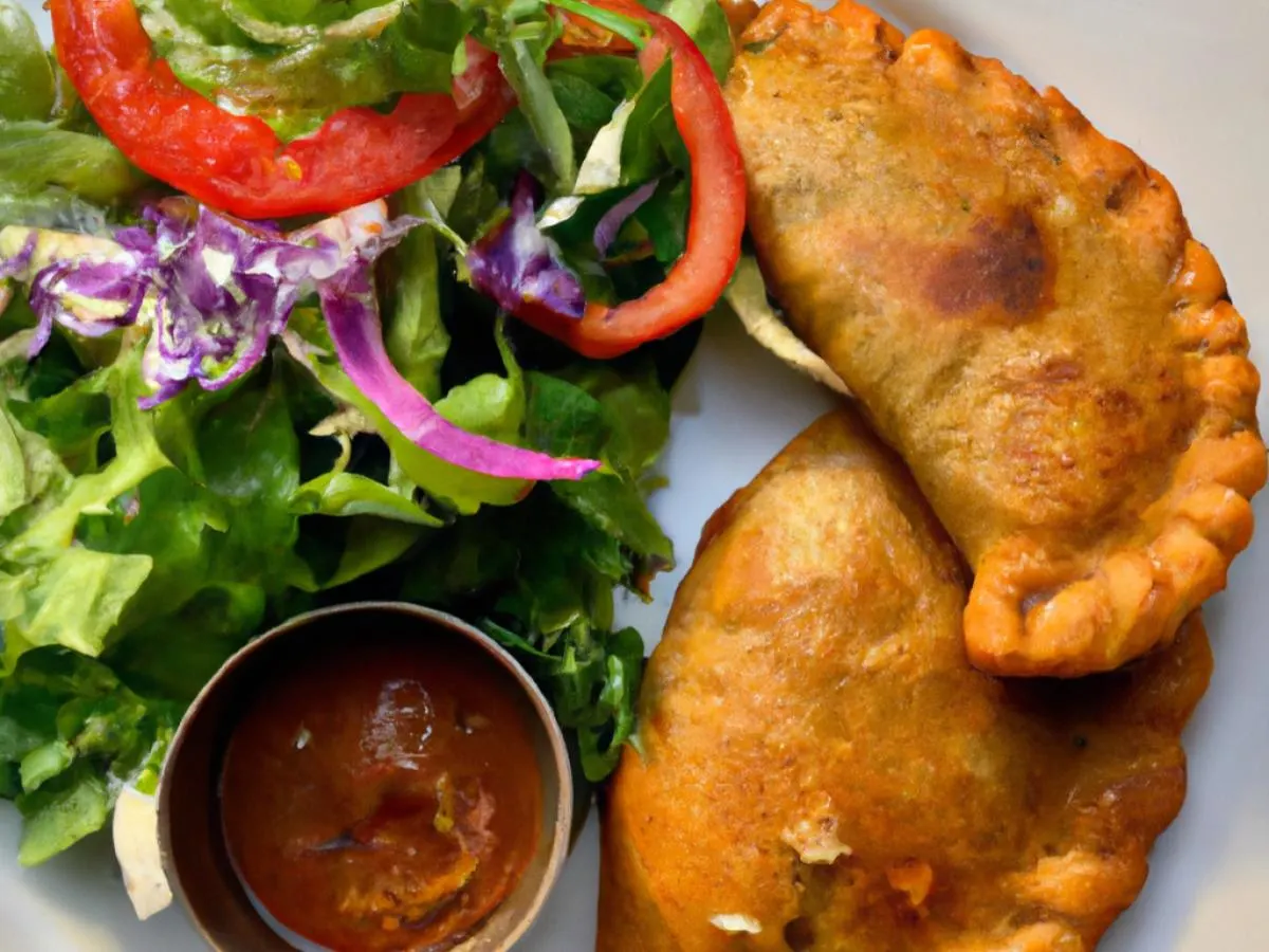 Vegan Chana Masala Empanada and Salad Boxed Meal