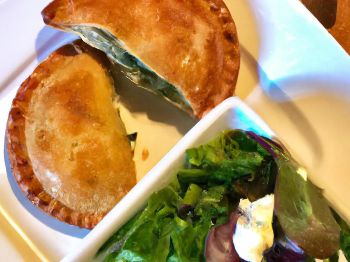 Spinach and Goat Cheese Empanada and Salad Boxed Meal