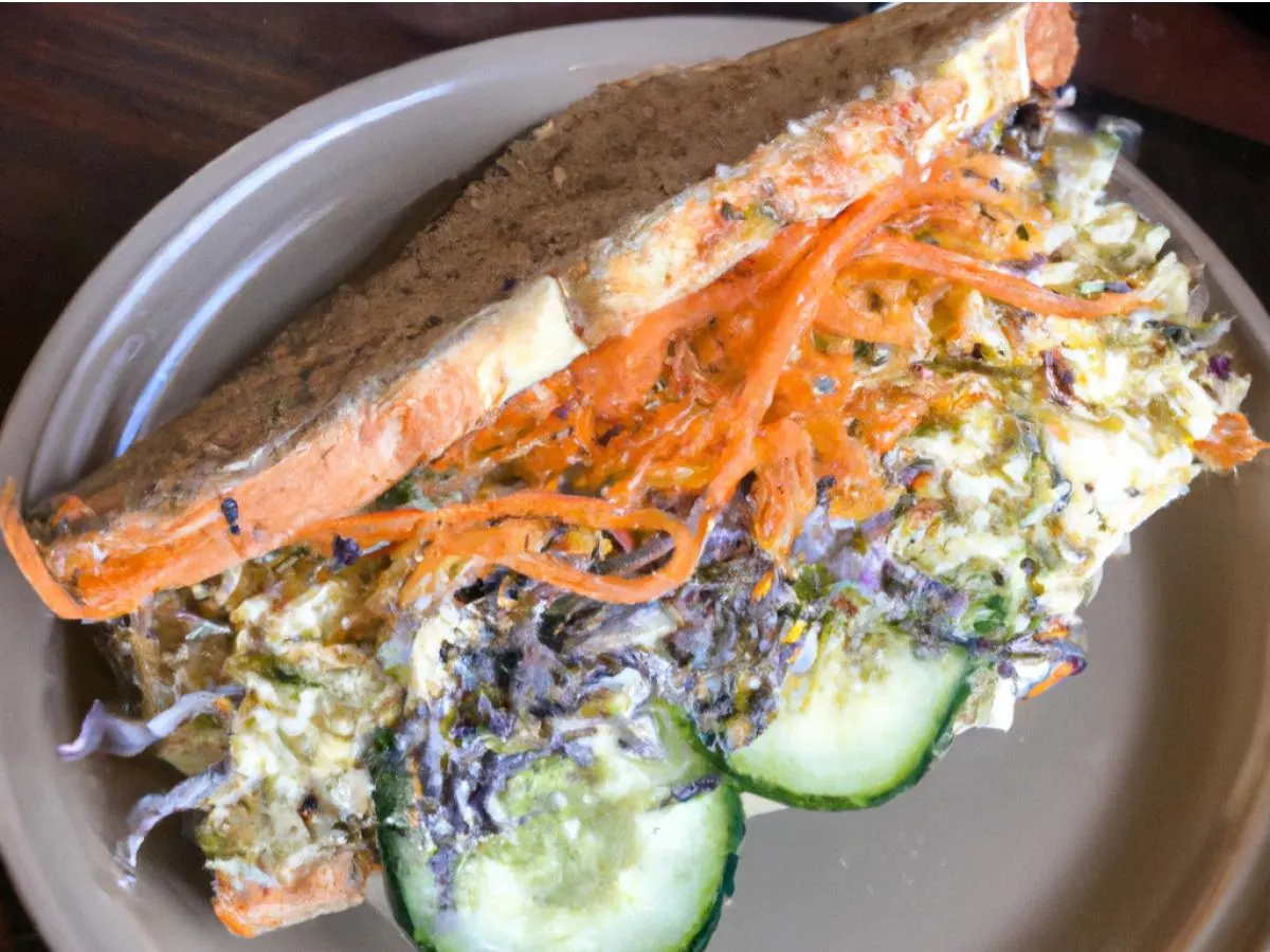 Veggie Sandwich with Mixed Greens Side Salad Veggie Sandwich with Mixed Greens Side Salad
