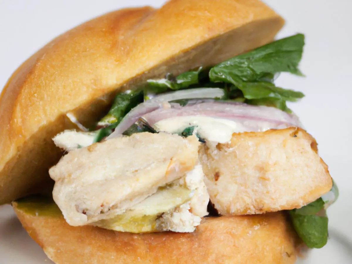 Chicken Sandwich with Mixed Greens Side Salad Chicken Sandwich with Mixed Greens Side Salad
