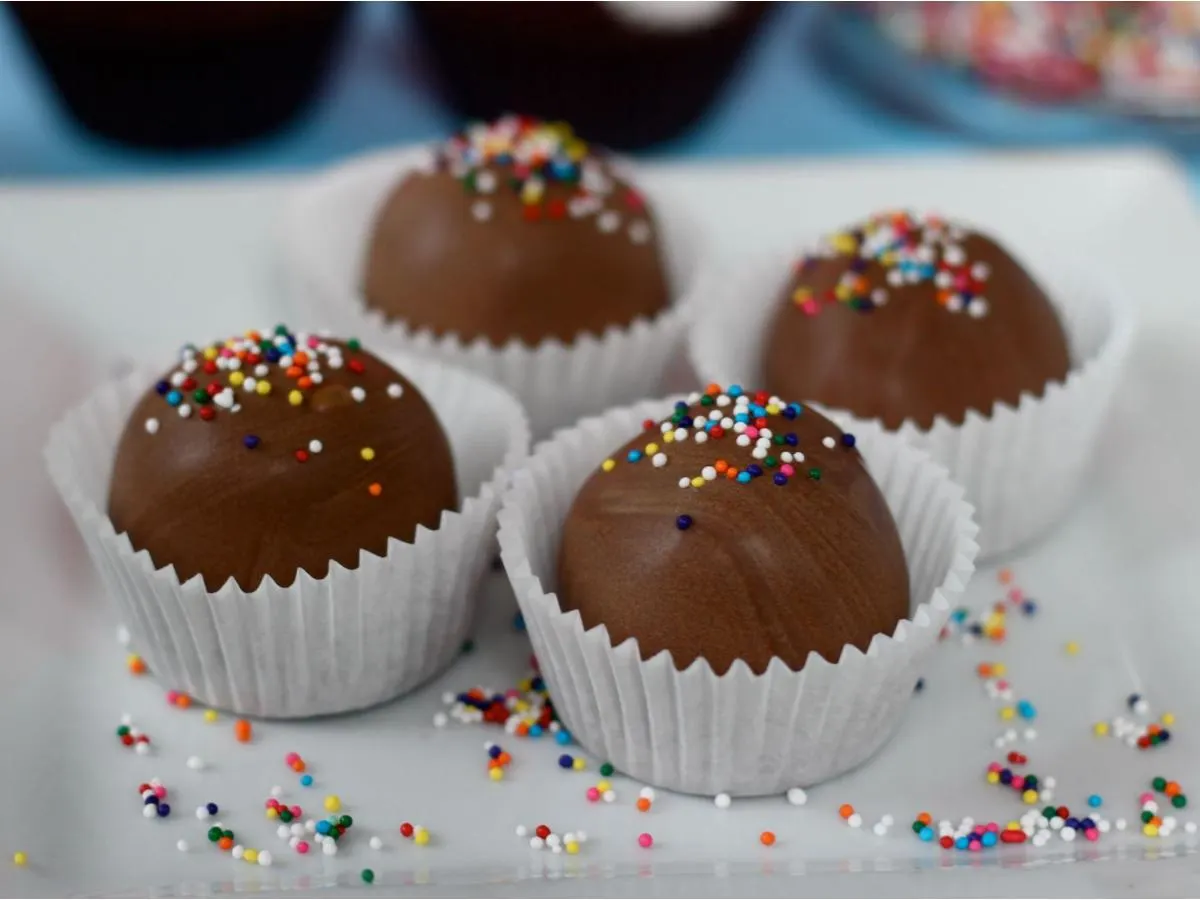Chocolate Sprinkle Cakeball (Vegan) Chocolate Sprinkle Cakeball (Vegan)