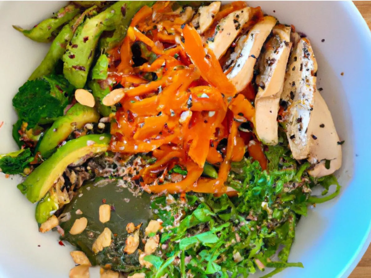 Tokyo Supergreens with Oven Roasted Chicken Salad Tokyo Supergreens with Oven Roasted Chicken Salad