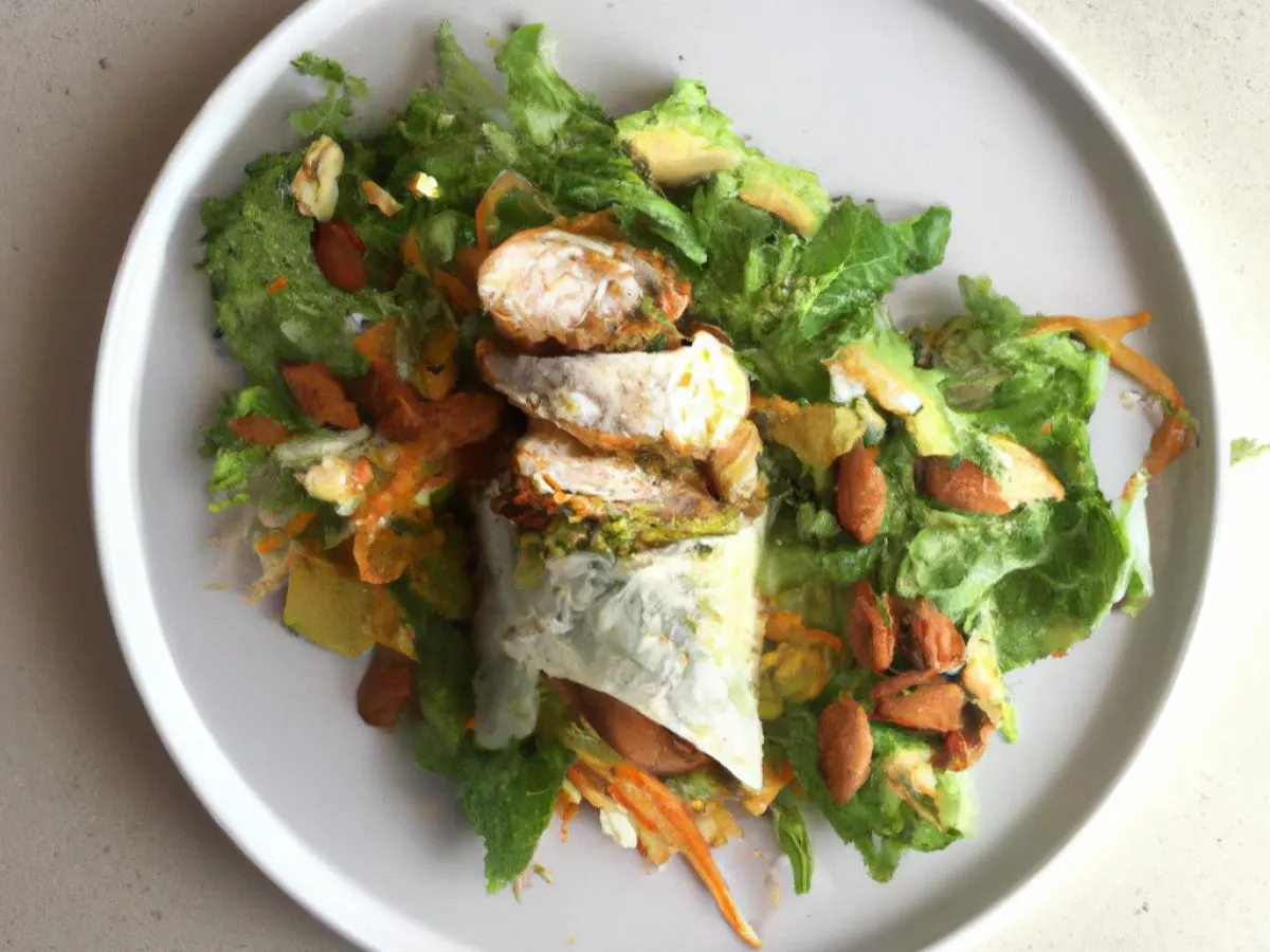 Tokyo Supergreens with Oven Roasted Chicken Wrap Tokyo Supergreens with Oven Roasted Chicken Wrap