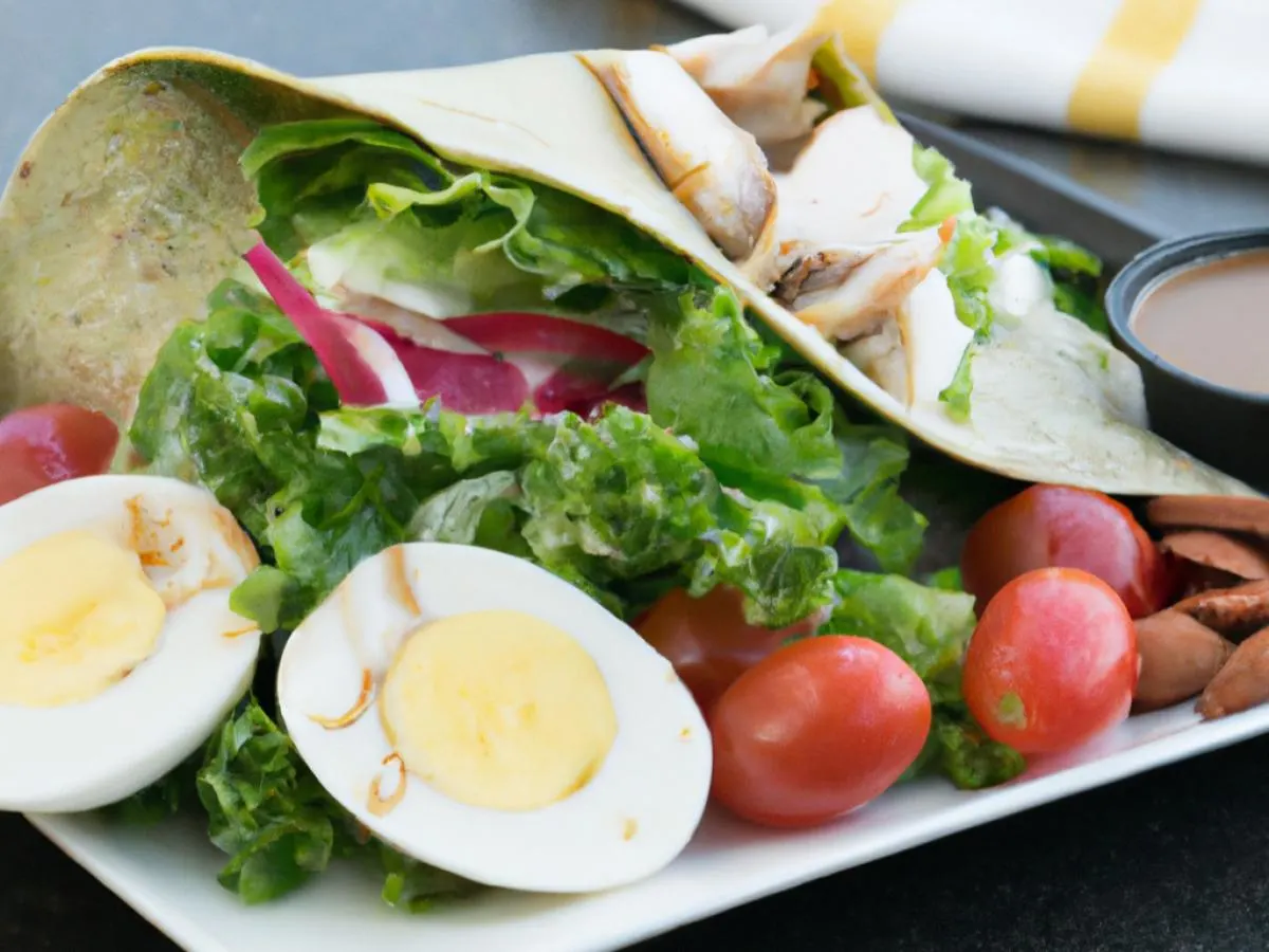 California Cobb Wrap with a Bag of Chips and a Chocolate Chip Cookie California Cobb Wrap with a Bag of Chips and a Chocolate Chip Cookie