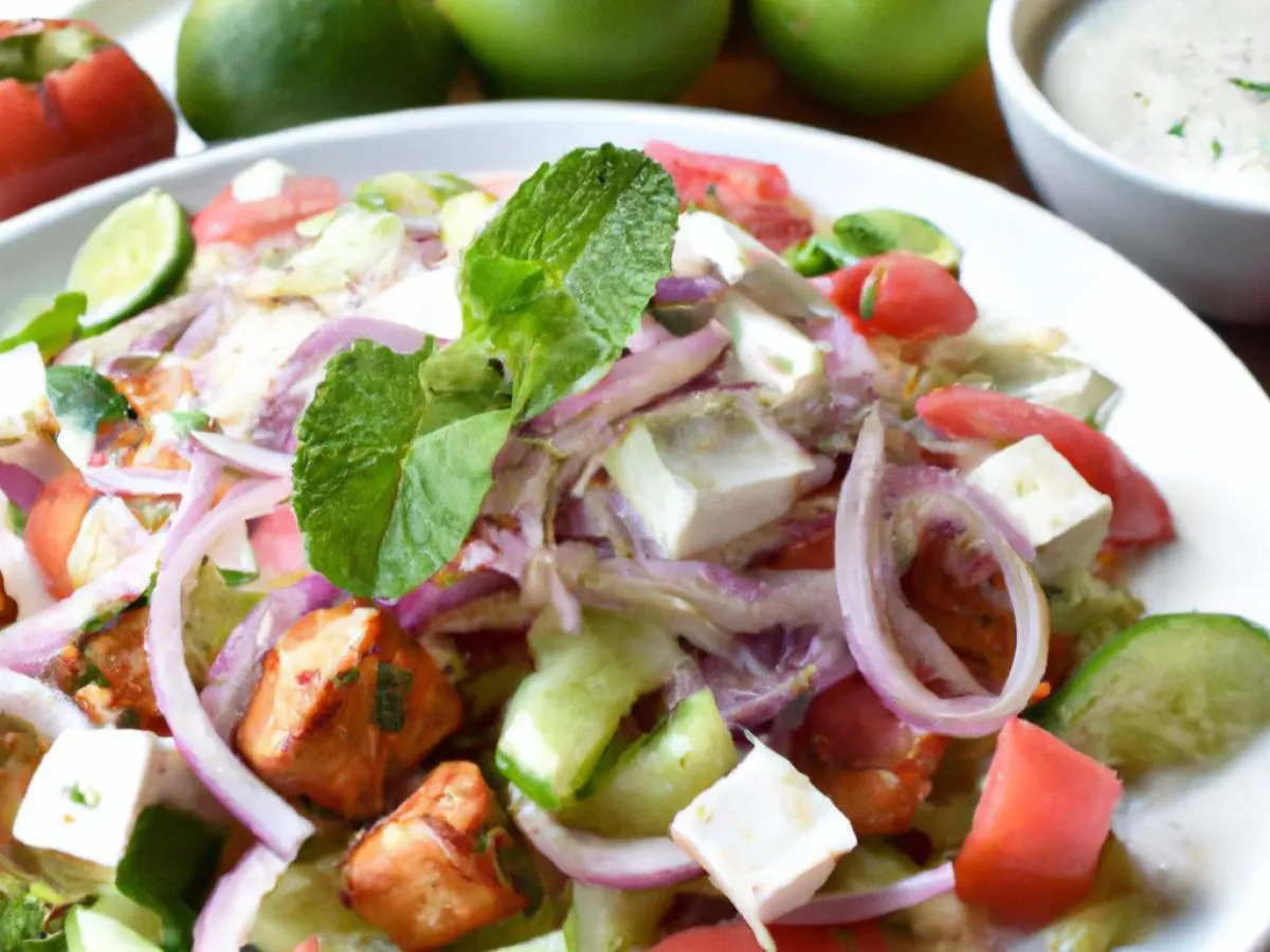 Tandoori Paneer Garden Salad (Vegetarian)