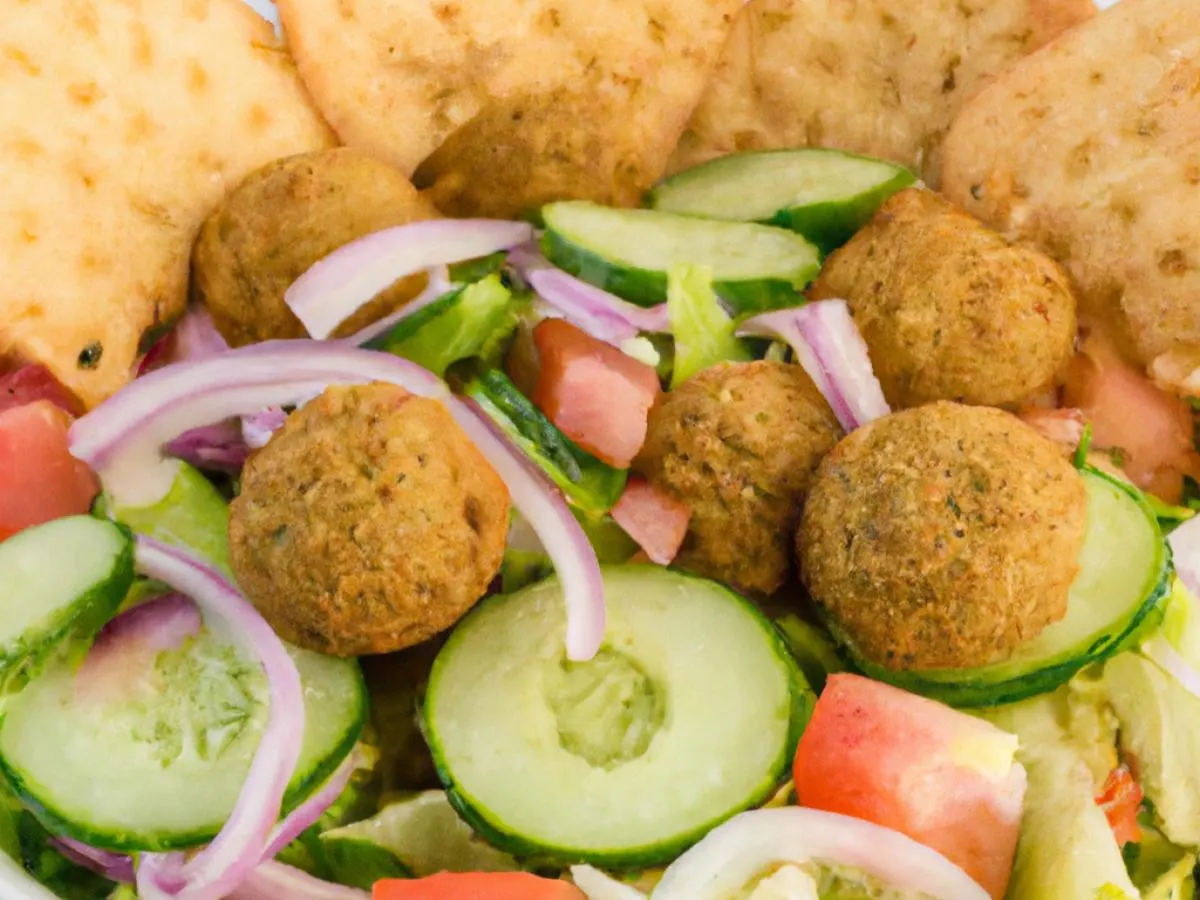 Fattoush Salad With Falafel Fattoush Salad With Falafel