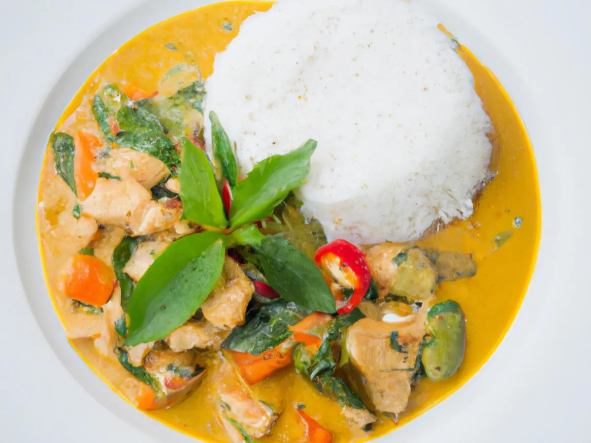 Halal Chicken Thai Yellow Curry Halal Chicken Thai Yellow Curry